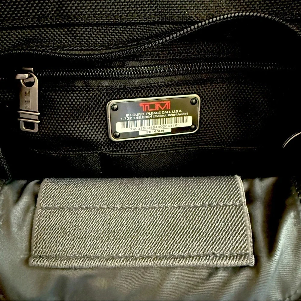 Tumi Alpha Ballistic Nylon Briefcase Messenger Bag